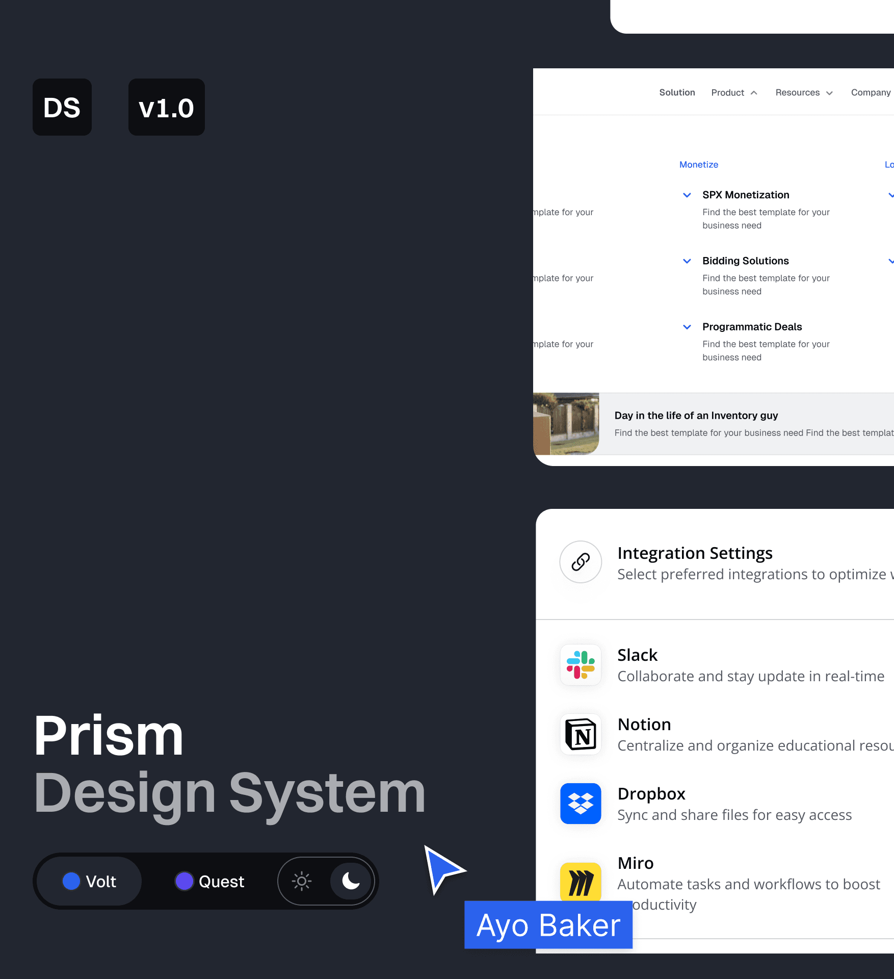 Prism design system